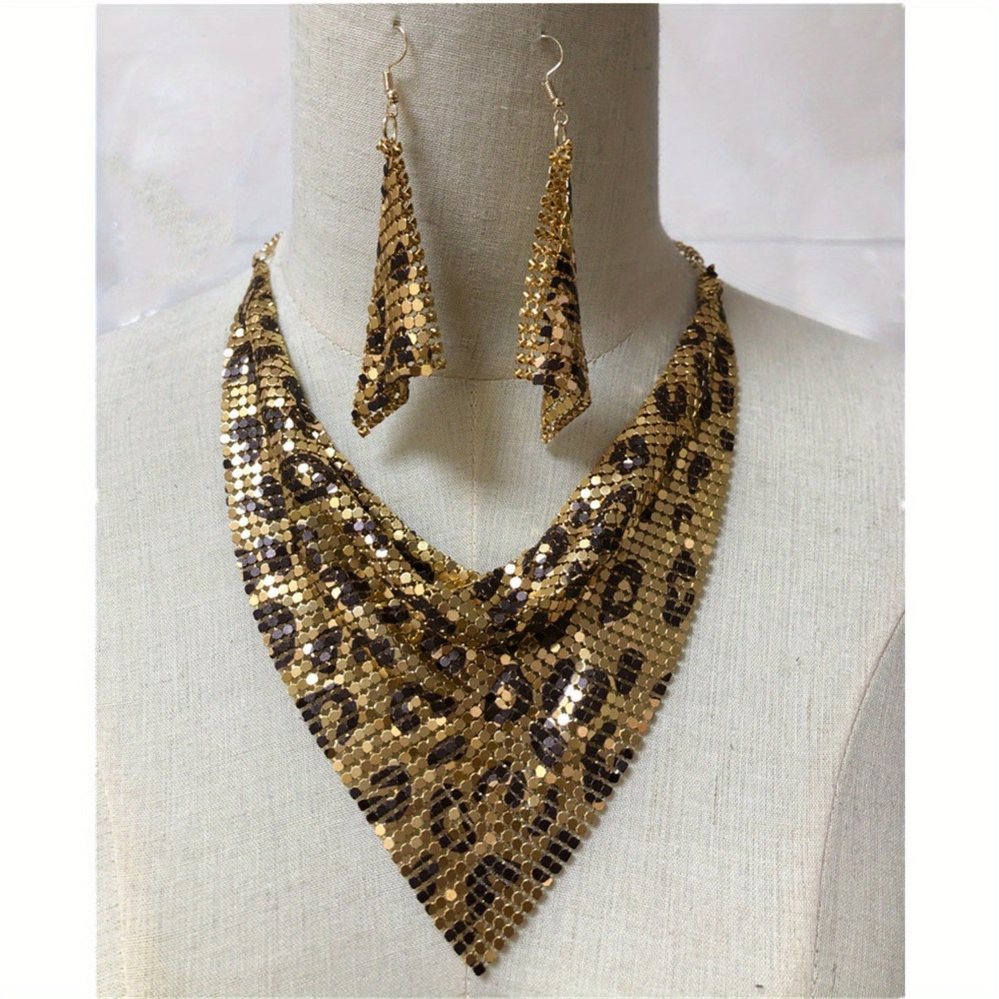 Leopard Charm Vintage Style Jewelry Set