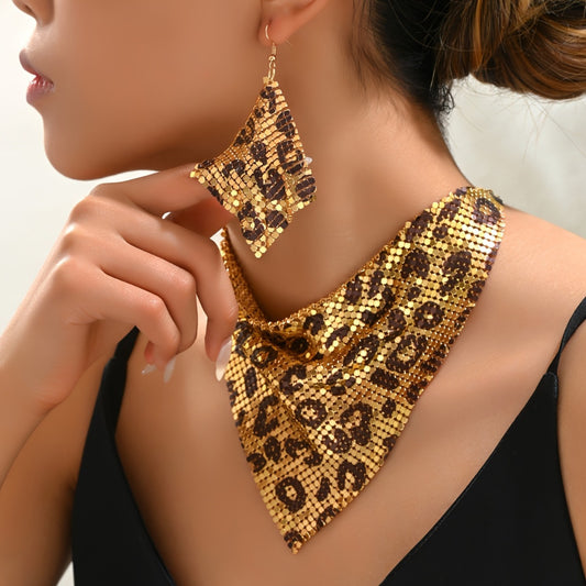 Leopard Charm Vintage Style Jewelry Set