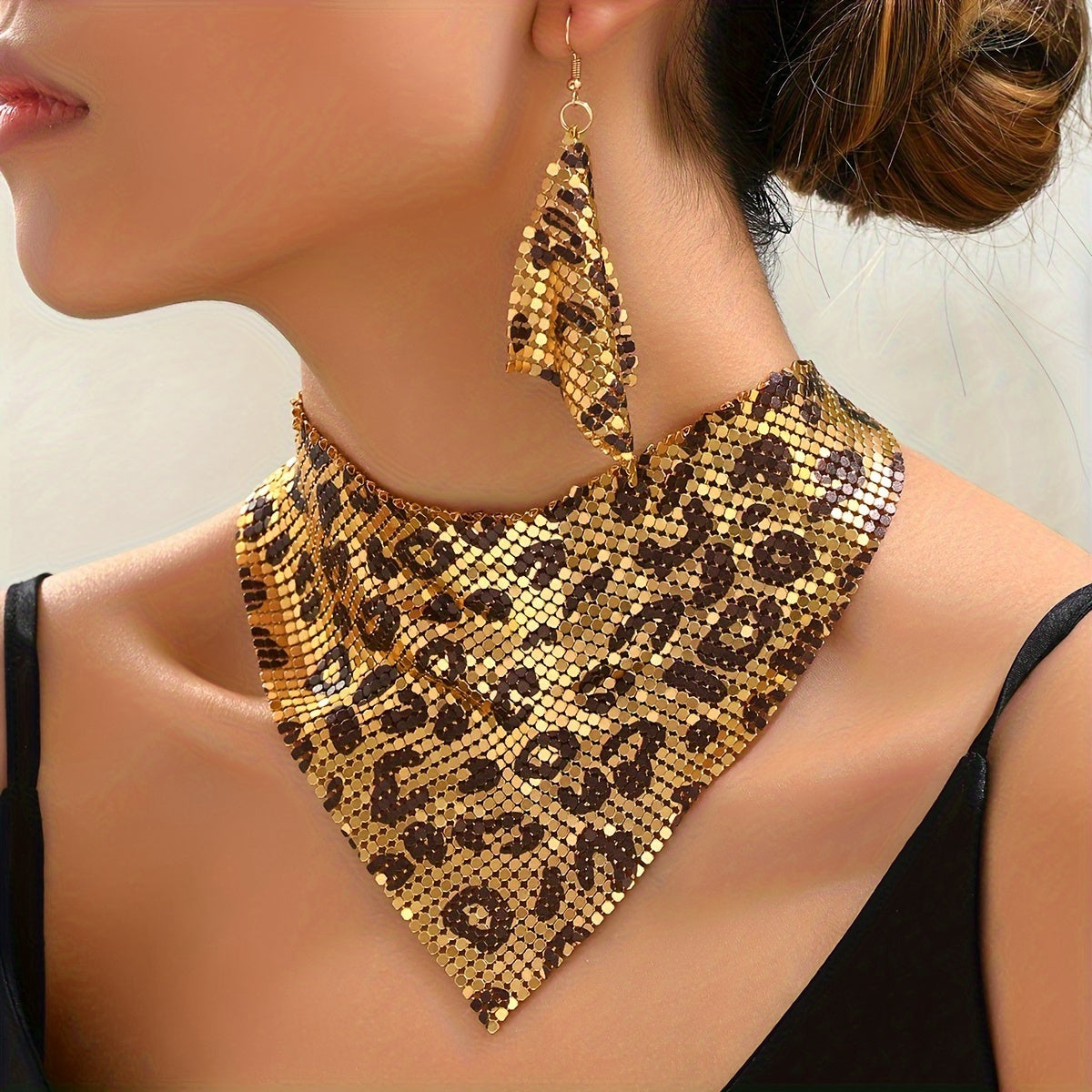 Leopard Charm Vintage Style Jewelry Set