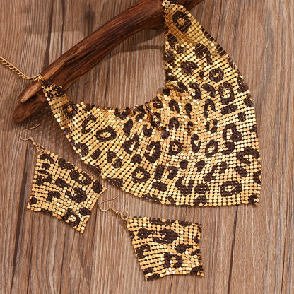 Leopard Charm Vintage Style Jewelry Set