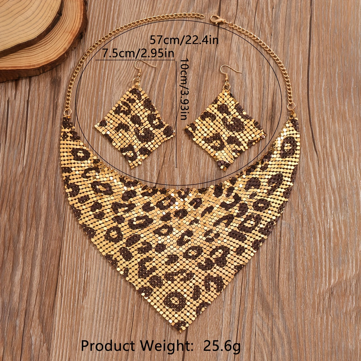 Leopard Charm Vintage Style Jewelry Set