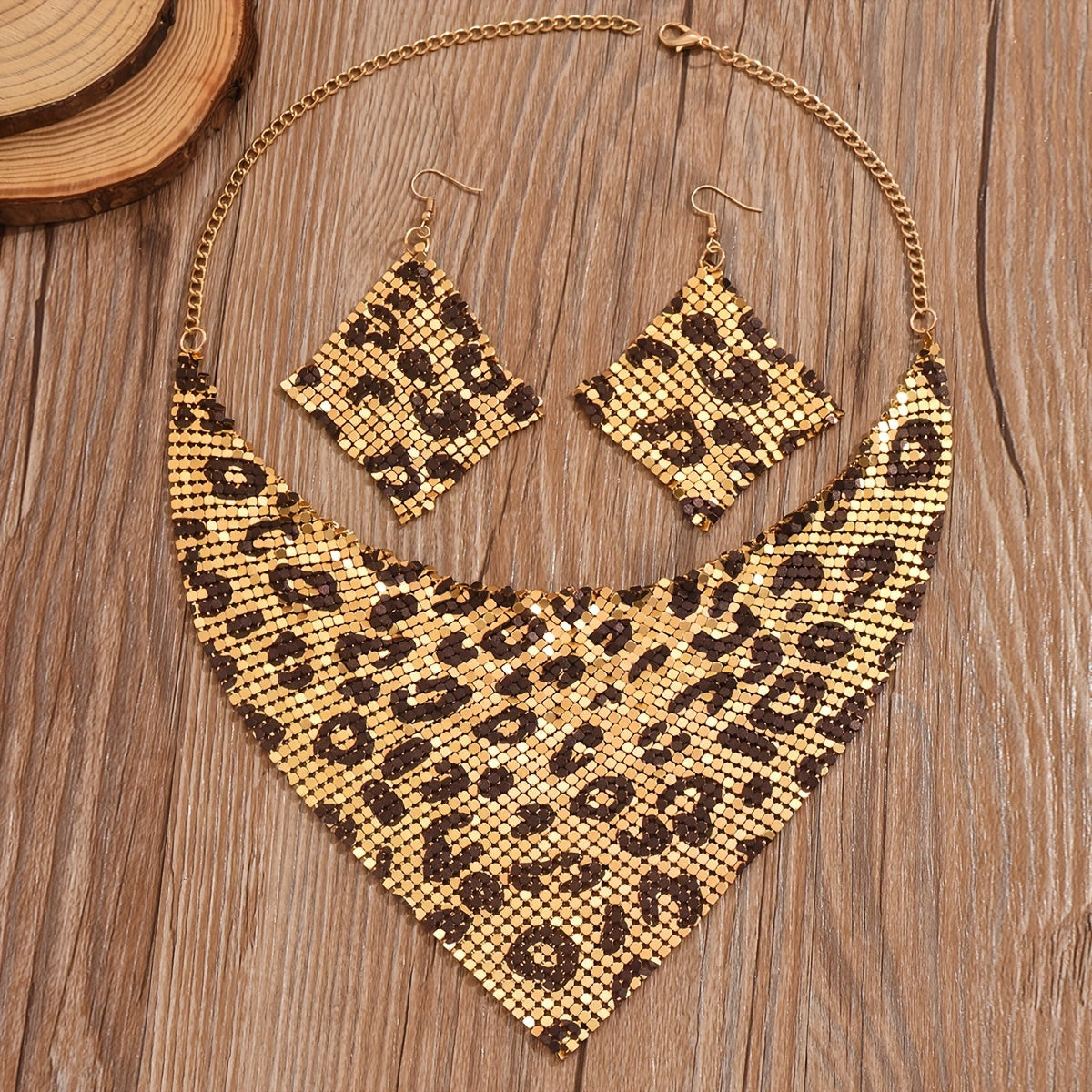 Leopard Charm Vintage Style Jewelry Set