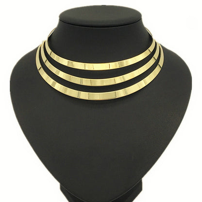 Hollow Metal Collar Necklace