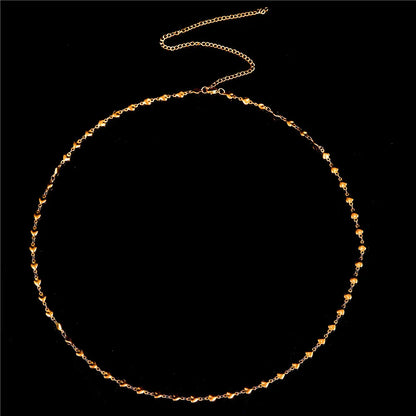 High-Quality Gold Plated Stainless Steel Love Chain