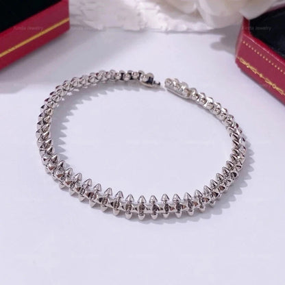 S925 Sterling Silver Rivet Bracelet