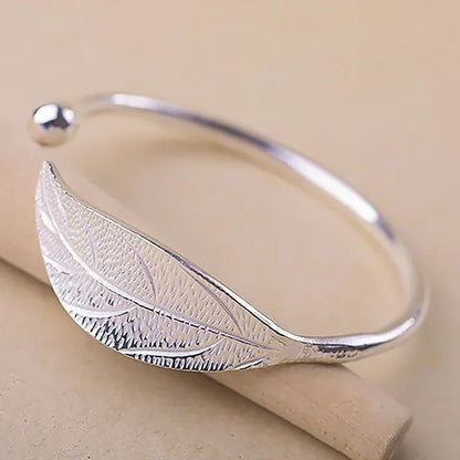 S925 Silver Personality Leaf Bracelet