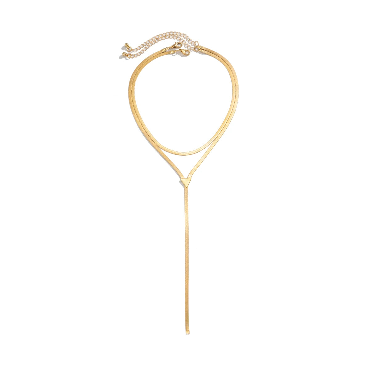 Long Tassel Gold Color Snake Chain