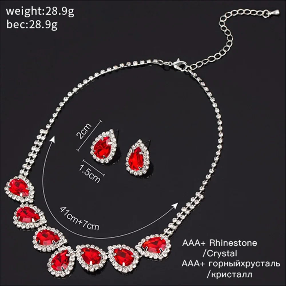 Diamond Inlaid Emerald/Ruby Necklace